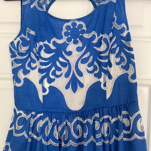 Anthropologie Blue and White Plenty by Tracy Reese Dress - Picture 4 of 9